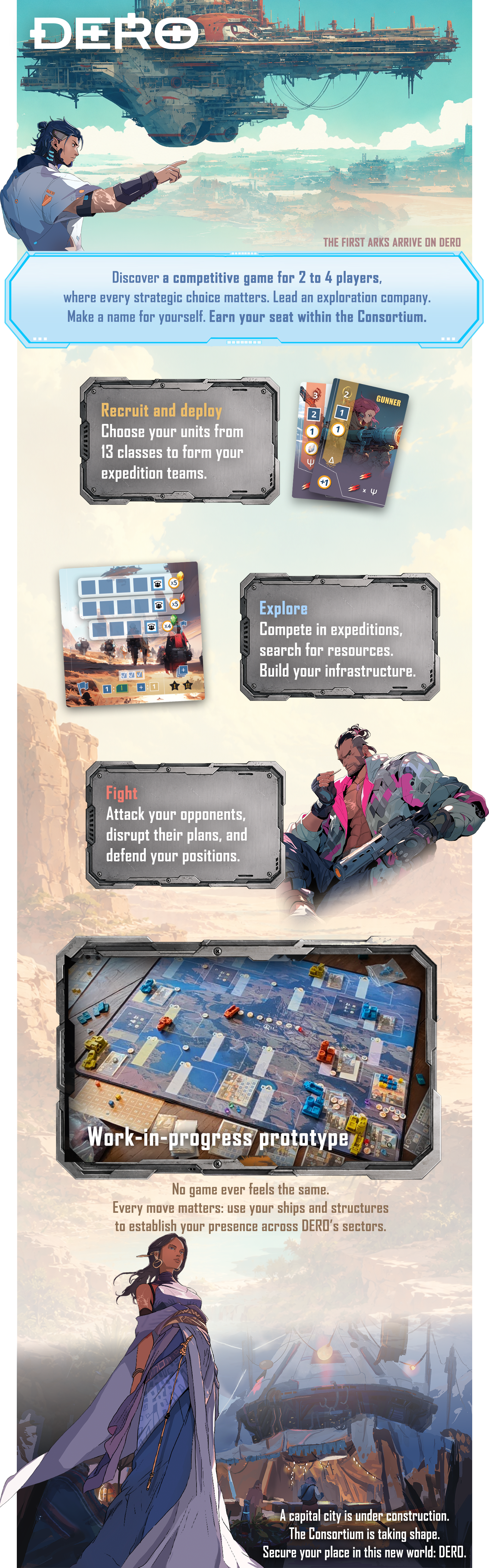 Dero board game presentation